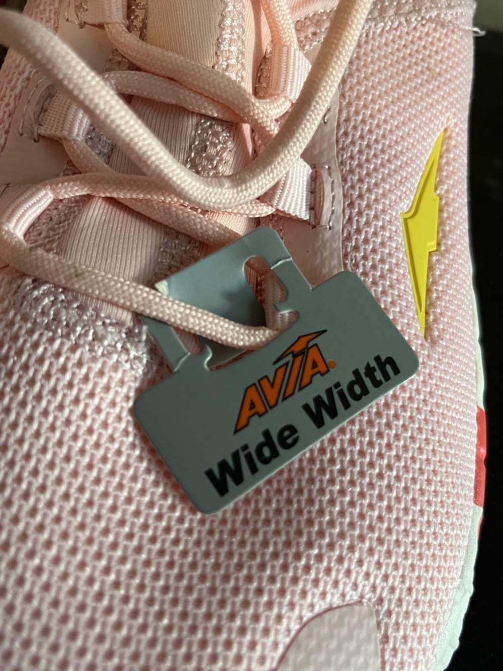 Avia Pink Breathable Lace-Up Sneakers Wide 9.5 - Picture 2 of 6